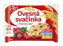 Ovesná svačinka s brusinkami  36g