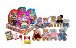 Vejce Super Big Teddy Bear + cukrovinky 50g