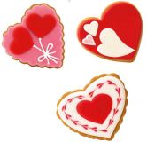 Valentýn Perník Zdobený MIX Srdíčko 50g